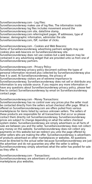 surveillanceunderway privacy