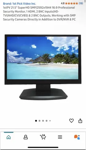 1st Pick Video Inc. 1stpv Inc. 21.5in 5mp 2592x1944 16 9 Hdmi Bnc Monitor