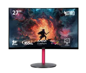 B0b6jwxzzp Acer Nitro Ed270r 27 Inch Fhd 1500r Curved 165hz 1ms Freesync Gaming Monitor