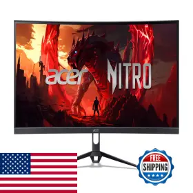 Acer B0f7hvr3tq Nitro 29.5 Uwfhd 2560 X 1080 1800r Curved Gaming Monitor Amd Freesync