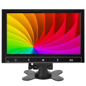 B09zd8ys7l Aishichen 7 Inch Ips Monitor Hdmi Vga For Raspberry Pi Pc Built-in Speakers