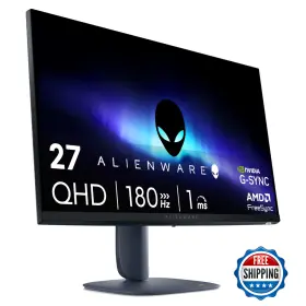 Alienware B0f146mykd 27 Inch Aw2725dm Qhd 180hz 1ms Ips Gaming Monitor G-sync Freesync