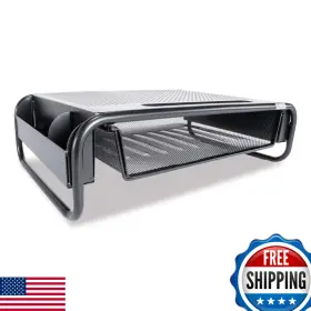 Allsop B07qv3q9nl 32166 Metal Art Organizer 5 Riser Monitor Stand Drawer And Side Caddies