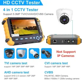 Anpviz 665268780813 5 Inch 4 In 1 Cctv Monitor Tester Ahd/tvi/cvi/cvbs Coaxial Analog Video #2