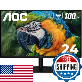 Aoc B0c8zjp65j 24b2h2 24 Frameless Ips Monitor Fhd 1920x1080 100hz 106 Srgb For Home And