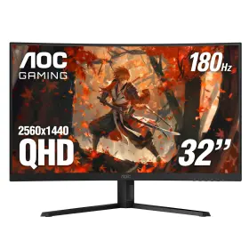 B0dwcc54f7 Aoc Cq32g4ve 32 Inch Curved Gaming Monitor 2k Qhd 1500r Va 180hz