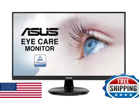 B08c5mgfxq Asus Va24dq 23.8 Inch 1080p Ips 75hz Freesync Eye Care Hdmi Dp Vga Frameless Monitor