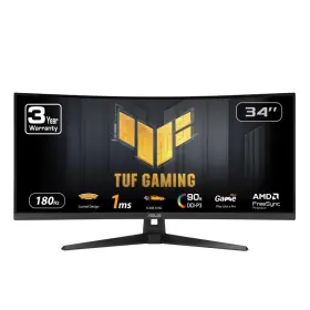 Asus B0cxs8j4y5 Tuf Gaming 34 Ultra-wide Curved Monitor Vg34vq3b 219 Qhd 3440x1440 180hz