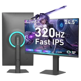 Avmax B0flhz9sd8 24.5 Inch Gaming Monitor 320hz/300hz/240hzfhd1920x1080 Ipsadaptive