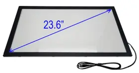 B09pl1cmcn Chengying 23.6 Inch Ir Multi-touch Overlay Frame Panel Usb Interface With Protective G