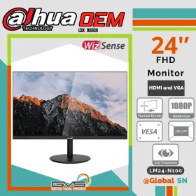 Lm24-n100 Dahua Oem 37194 24ftft Fhd Monitor Hdmi And Vga 24/7 Operation Ultra-narrow Bezel