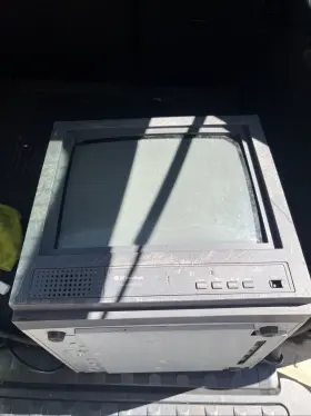 Mvc-15hs Ge Interlogix 15in Color Video Monitor Crt With Composite Bnc Connector