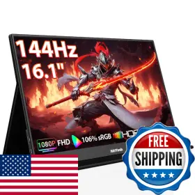 Hotyeah B0dfq4ysdq Portable Travel Monitor 16.1 144hz 1080p Fhd 106 Srgb