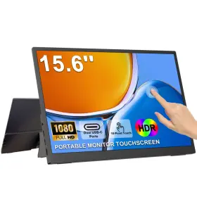 Ibw B0fyf75glj 15.6 Portable Monitor Touchscreen 1080p Fhd Ips Travel Tempered