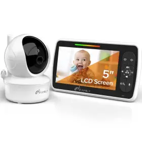 Ifamily 797505915112 Baby Monitor - 5 Inch Large Display Video With Remote Pan-tilt-zoom