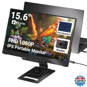 B0dp551qyb Ingnok 15.6 Inch Fhd Ips Portable Monitor Usb-c/hdmi For Laptop/pc/phone/ps4/ps5/swi