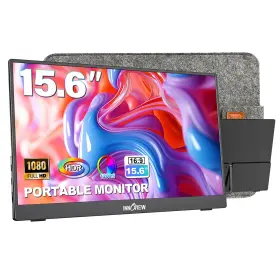 Innoview B09k3fwmpl Portable Monitor 15.6 Inch 1080p For Laptop With Sleeve Built-in Stand