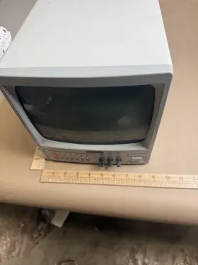 Hvm4 Keepsafer Vintage Gray Cctv Video Monitor 4 Camera Bnc Wired Crt Indoor