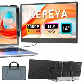 B0cfkprphy Kefeya 14 Inch Portable Monitor 1080p Fhd Ips Usb-c Hdmi For Laptop And Gaming