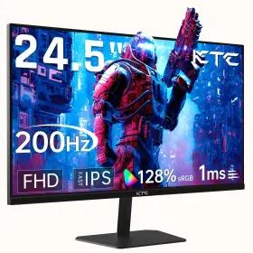 Ktc B0d5qcdz4x 24.5 Inch Gaming Monitor 180hz 1ms Fast Ips 1080p Hdr10 Freesync Hd