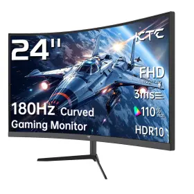 Ktc B0d7hpzb4y 24 Inch 1500r Curved Gaming Monitor 180hz 1ms Fhd 1080p Va Adaptive Sync