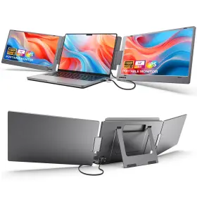 B0c2vbd9g7 Kyy 14 Inch Triple Portable Monitor For Laptop Usb-c Fhd 1080p Ips Screen Extender H B0c2vbd9g7 Kyy 14 Inch Triple Portable Monitor For Laptop Usb-c Fhd 1080p Ips Screen Extender H