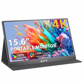 Kyy B0fmf6w4gw 4k Portable Monitor 15.6 Uhd Ips Travel Display Slim Lightweight Design