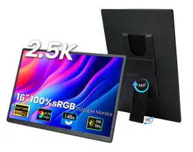 Larksmile B0fh65jzh3 16 Portable Monitor - 2.5k Qhd Laptop Screen Extender Ips 100