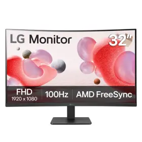 B0cmc2fzfd Lg 32mr50c-b 32 Inch Fhd 100hz Curved Monitor Freesync Onscreen Control Hdmi Black