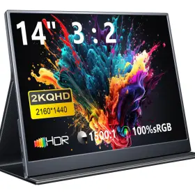 Magicraven B0cjrs9qqn Portable Monitor 14 Inch 2160 1440p Ips Laptop Dual Usb C