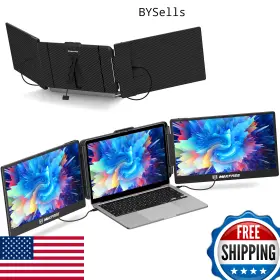 B0cg9xbtrx Maxfree S2 14 Inch 1080p Portable Triple Laptop Screen Extender Dual Monitor Plug &