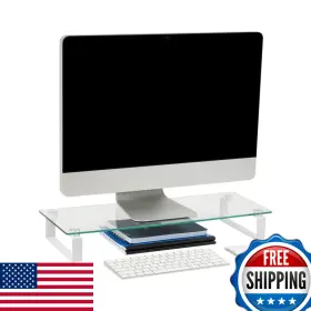 Mind Reader B07qgg9wk8 Monitor Stand Contemporary Desktop Organizer Laptop Riser Office