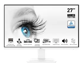 B0cdzhpx6z Msi Pro Mp273aw 27 Inch Fhd Ips 100hz 4ms Monitor Eye Protection Dp Hdmi White