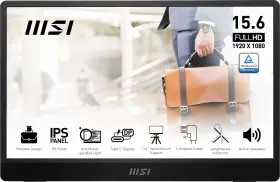 Msi B0csrkr767 Pro Mp161 E2 Portable Monitor 15.6 Inch Fhd Ips 1080p Usb Type-c Mini-hdmi B