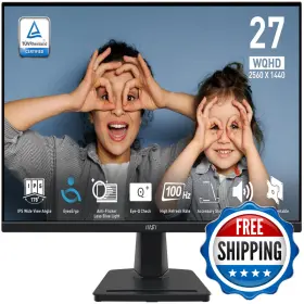 Msi B0cy79ph3c Pro Mp275q 27 Inch Wqhd Office Monitor - 2560 X 1440 Ips Panel 100 Hz