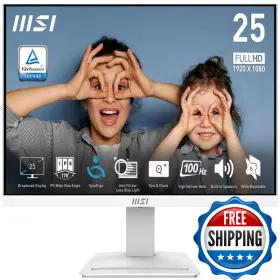Msi B0d364xml3 Pro Mp253w 24.5-inch Ips 1920 X 1080 Fhd Computer Monitor 100hz