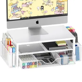 Opnice B0dbgwdc2k Desk Organizers And Accessories 2-tier Computer Monitor Stand Riser