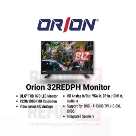 32redph Orion Images 31.5 Inch Cctv Security Display Monitor 1920x1080 Hdmi Vga Dport Bnc