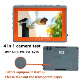 Pomiacam 729162337365 Cctv Test Monitor Iv5 Portable Tool 5 Inch Lcd Screen 8mp Hd Ahd Tester Monit #3