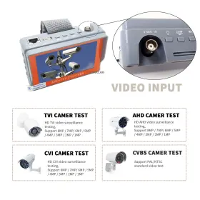 Pomiacam 730718164762 Cctv Camera Tester Monitor Iv5 5inch 8mp Ahd Tvi Cvi Cvbs Portable Testi #2