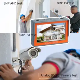 Pomiacam 730718164762 Cctv Camera Tester Monitor Iv5 5inch 8mp Ahd Tvi Cvi Cvbs Portable Testi #3