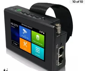 Ipc1800 Pomiacam 4 Inch H.265 4k Cctv Tester Monitor Ip / Analog Dhcp Ahd Tvi For Parts
