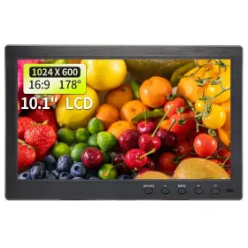 1024 Qcvoruno 10.1″ Monitor 10.1 Inch Lcd Security And Displays 600 Resolution Bnc/av Input
