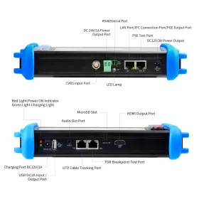12mp Rainleoti 772093267126 Cctv Camera Tester 7 Inch Ips Touch Screen 6k Ip Cvbs Analog C #2