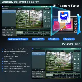 12mp Rainleoti 772093267126 Cctv Camera Tester 7 Inch Ips Touch Screen 6k Ip Cvbs Analog C #3