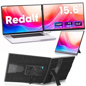 B0dnps22zr Redalf 15.6 Inch Fhd Laptop Screen Extender Portable Monitor Plug And Play Travel