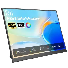 Rii B0dzh9rcwm Portable Monitor 16 Inch 144hz Qhd 2.5k 2560x1600 100 Srgb Ultra-slim