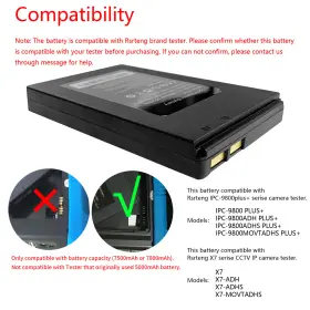Ipc-9800plus Rsrteng 272870102593 V5-h Battery Compatible With And X7 Series Camera Tester #3