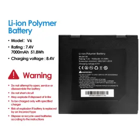 Rsrteng 272870102623 V6 7000mah Battery Compatible With X9series Ip Camera Tester Cctv #2