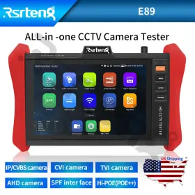 Rsrteng 272870103927 E89 4k 8inch Ip Camera Cctv Tester 8mp Ahd Cvi Tvi Hi-poe Cable Test Sfp